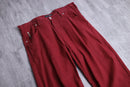 Armani Jeans red linen mix straight pants