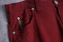 Armani Jeans red linen mix straight pants