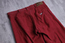 Armani Jeans red linen mix straight pants