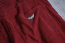 Armani Jeans red linen mix straight pants