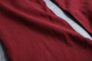 Armani Jeans red linen mix straight pants