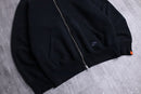 00s NIKE× LOOPWHEELER double zip black sweat hoodie