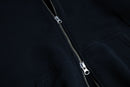 00s NIKE× LOOPWHEELER double zip black sweat hoodie