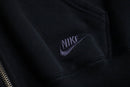 00s NIKE× LOOPWHEELER double zip black sweat hoodie