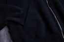 00s NIKE× LOOPWHEELER double zip black sweat hoodie