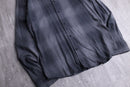DKNY monotone shadow check cotton viscose shirt