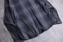 DKNY monotone shadow check cotton viscose shirt