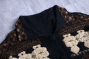 90-00s design knit jacket