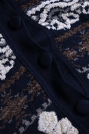 90-00s design knit jacket