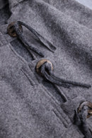 cropped deformation wool jacket