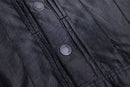 charcoal black denim tracker jacket