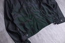 charcoal black denim tracker jacket
