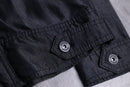 charcoal black denim tracker jacket