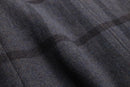 check pattern hooded duffle coat
