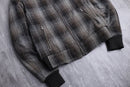 "xagon ma" boa-lined check zip jacket