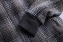 "xagon ma" boa-lined check zip jacket