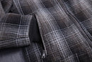 "xagon ma" boa-lined check zip jacket