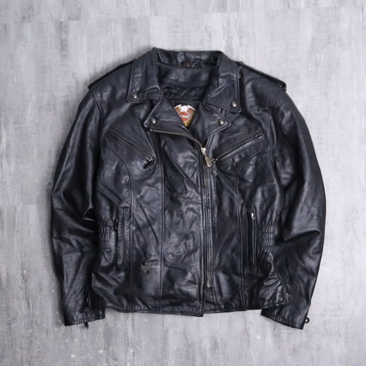 "Harley-Davidson" black double rider leather jacket