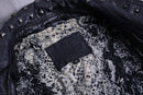studs design lamb leather riders jacket