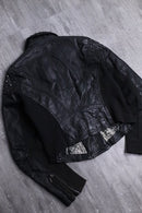 studs design lamb leather riders jacket