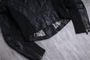 studs design lamb leather riders jacket