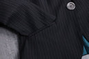stripe pattern cropped tailored jacket