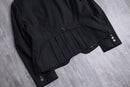 stripe pattern cropped tailored jacket