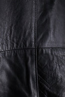 deep-slit leather maxi coat