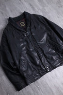 1980-90s shawl collar leather jacket