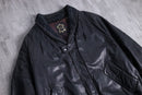 1980-90s shawl collar leather jacket