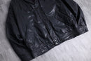 1980-90s shawl collar leather jacket