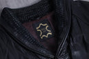 1980-90s shawl collar leather jacket