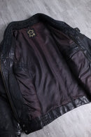 1980-90s shawl collar leather jacket