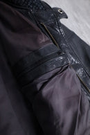 1980-90s shawl collar leather jacket