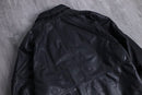 1980-90s shawl collar leather jacket