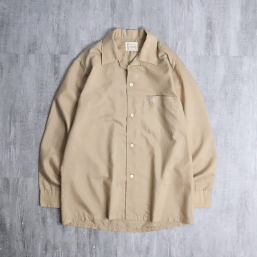 1960-70s TOWNCRAFT open collar shirt