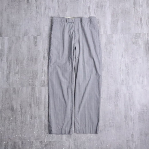 1990s Polo by Ralph Lauren notuck striped cotton slacks