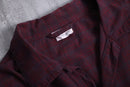 Calvin Klein flyfront open collar check shirt