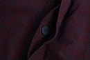 Calvin Klein flyfront open collar check shirt