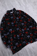 1990s flower pattern pile shirt made in usa