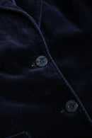 midnight color velvet single tailored jacket