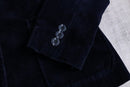 midnight color velvet single tailored jacket