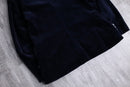 midnight color velvet single tailored jacket