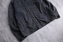 00's "TOMMY HILFIGER" black smooth fabric zip hoodie jacket