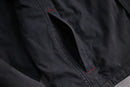 00's "TOMMY HILFIGER" black smooth fabric zip hoodie jacket