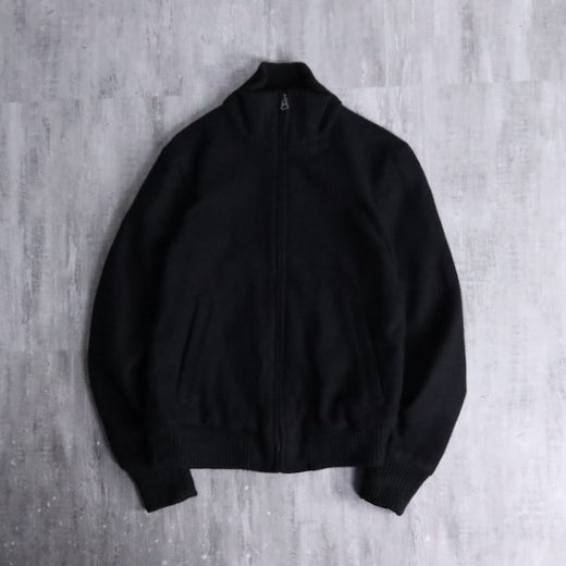 "Gap" full zip high neck wool knit jacket