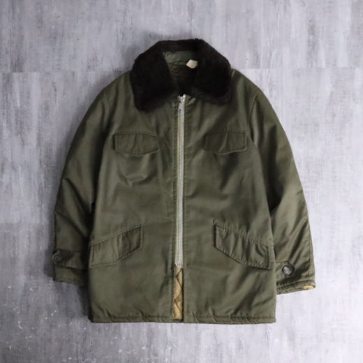 boa collar military field coat
