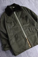 boa collar military field coat