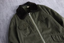 boa collar military field coat
