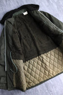 boa collar military field coat